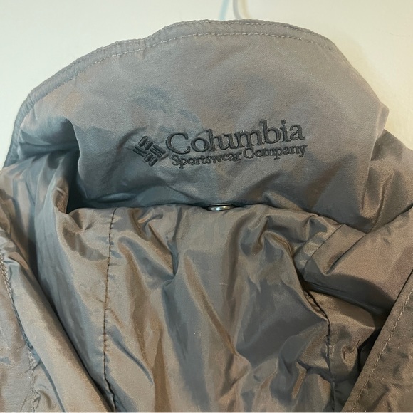 Columbia Hooded Interchange Windbreaker Parka Core Gray Black L - Picture 7 of 8